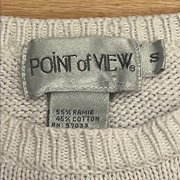 Nautical Themed Sailing Sweater - Cream Size small - Picture 3 of 8